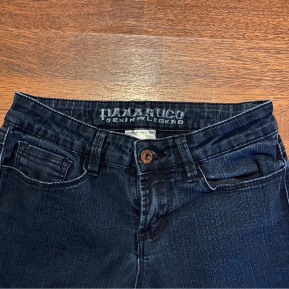 Dark Wash Cropped Skinny Jeans - Picture 4 of 8